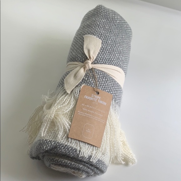 West Elm Other - West Elm Stripe Favorite Throw